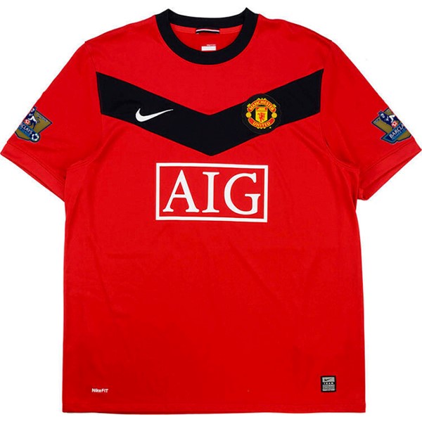 Heimtrikot Thailand Manchester United Retro 2009 2010 Rote Günstige Fußballtrikots